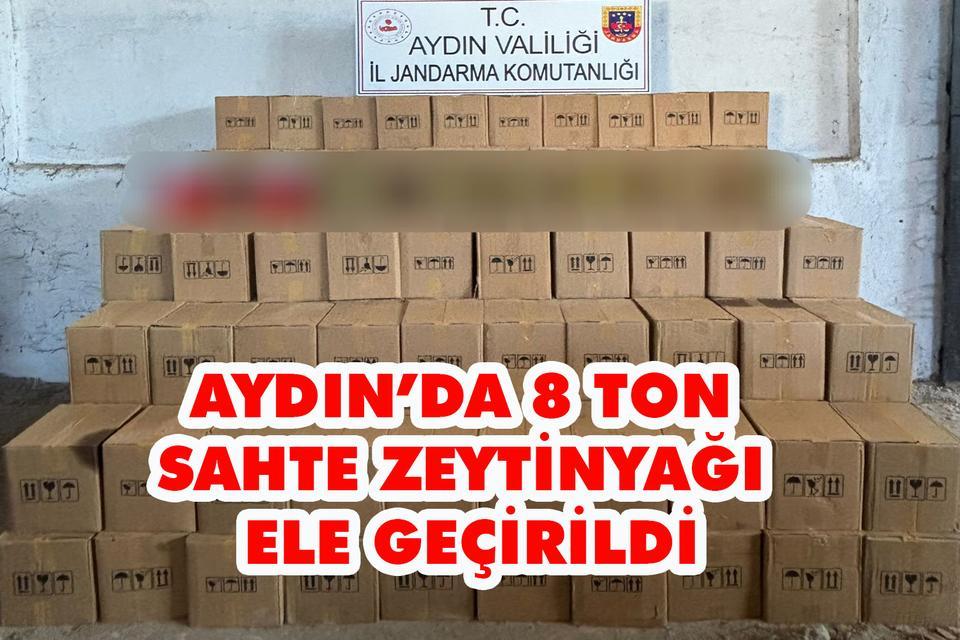 Aydın’da 8 ton sahte zeytinyağı ele geçirildi