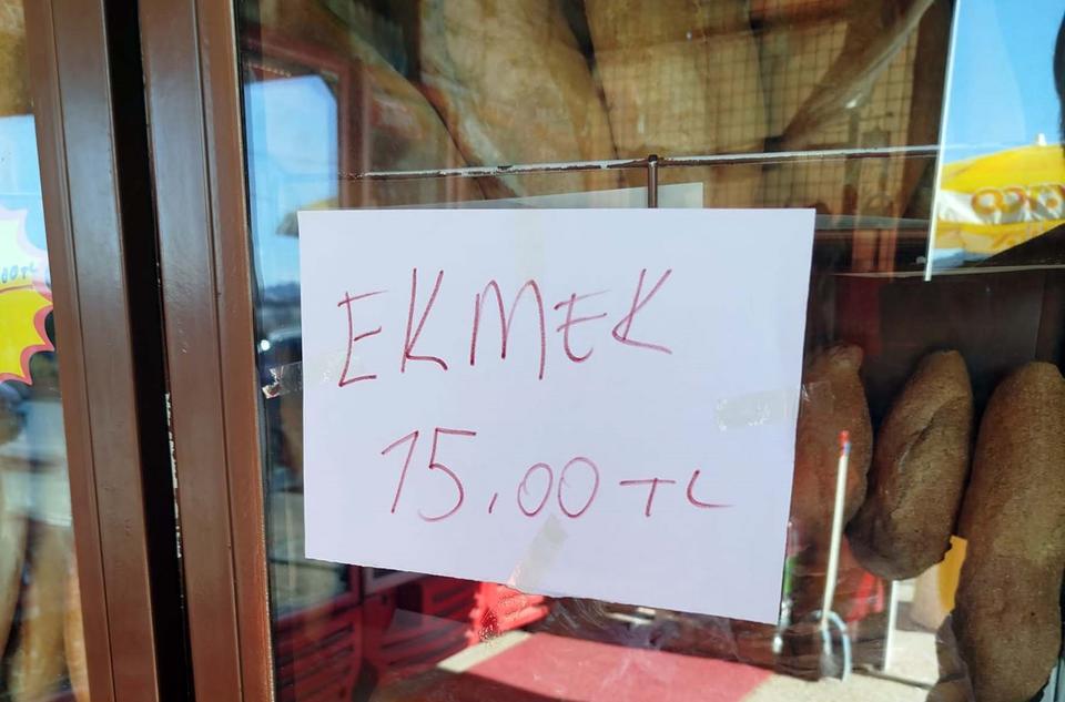 ORTACA'DA EKMEK 15 LİRA OLDU