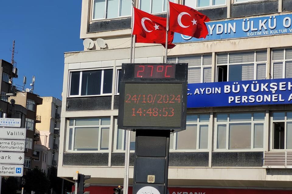 Aydın’da yazdan kalma günler yaşanıyor