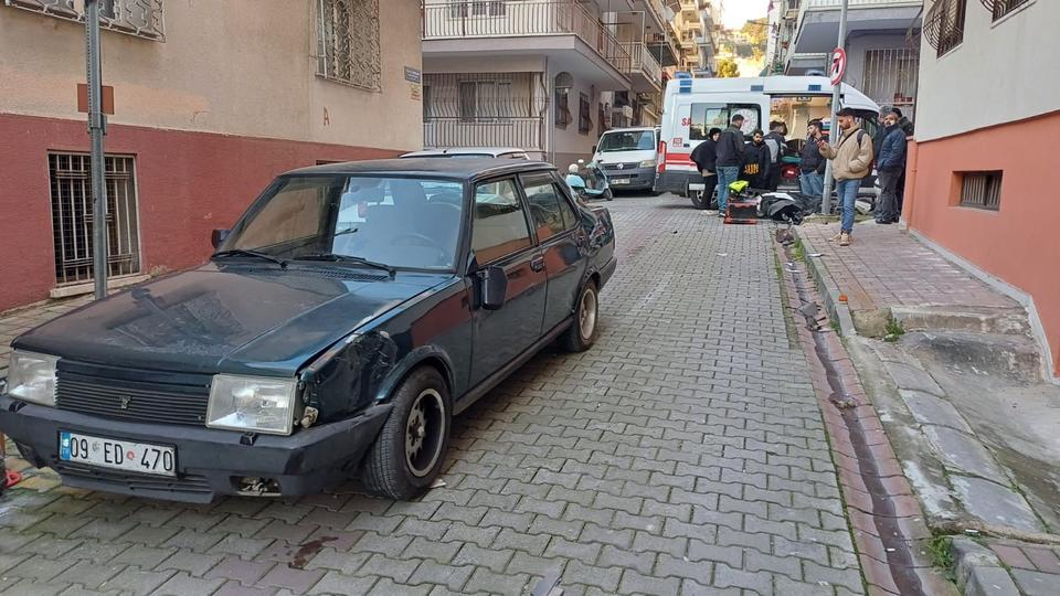 Aydın'da otomobille çarpışan motosikletin sürücüsü yaralandı