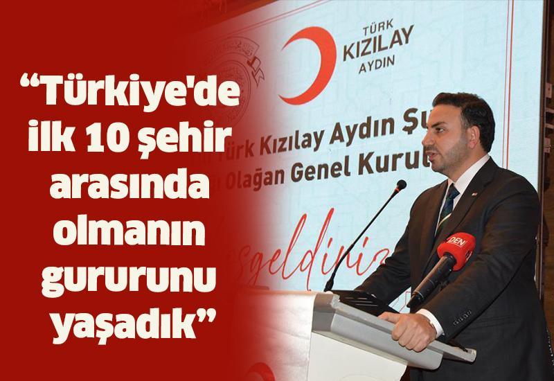 “Türkiye'de ilk 10 şehir arasında olmanın gururunu yaşadık”