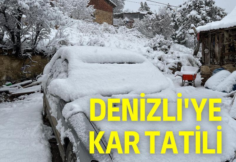 Denizli'ye kar tatili