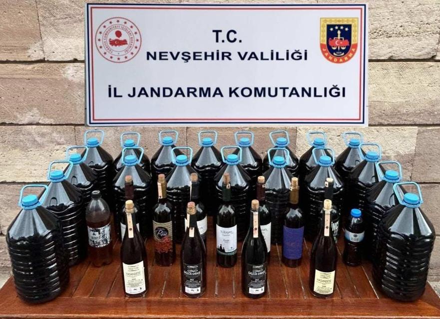 105 litre kaçak içki ele geçirildi