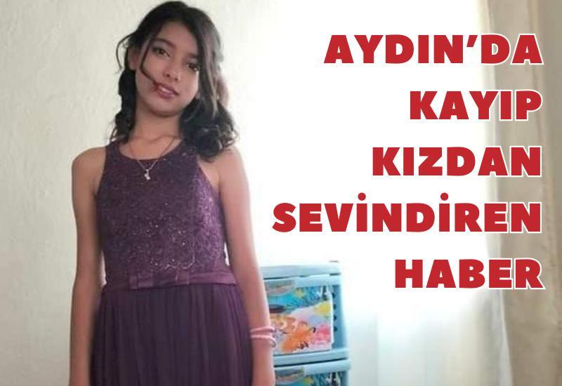 Aydın’da kayıp kızdan sevindiren haber