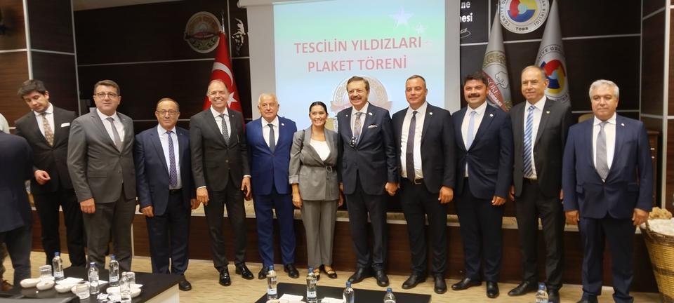 TOBB  Başkanı Rifat Hisarcıklıoğlu  Söje Tcaret  Bosrasını  ziyaret etti