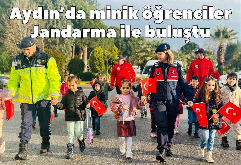 Aydın'da minik öğrenciler Jandarma ile buluştu