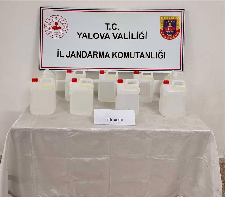 Kargoyla yollanan 45 litre etil alkol ele geçirildi