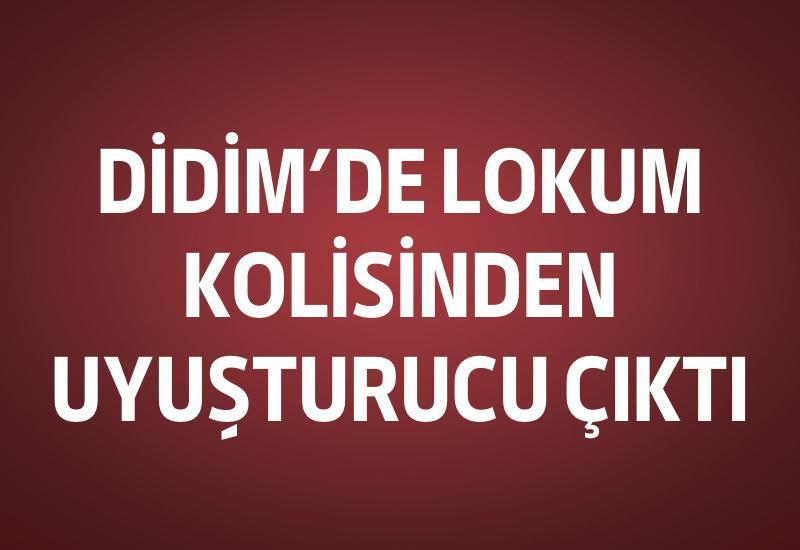 Didim'de lokum kolisinden uyuşturucu çıktı