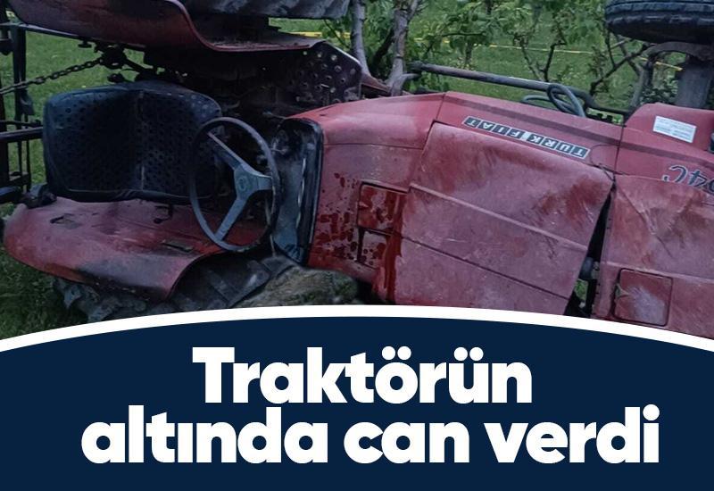 Traktörün altında can verdi