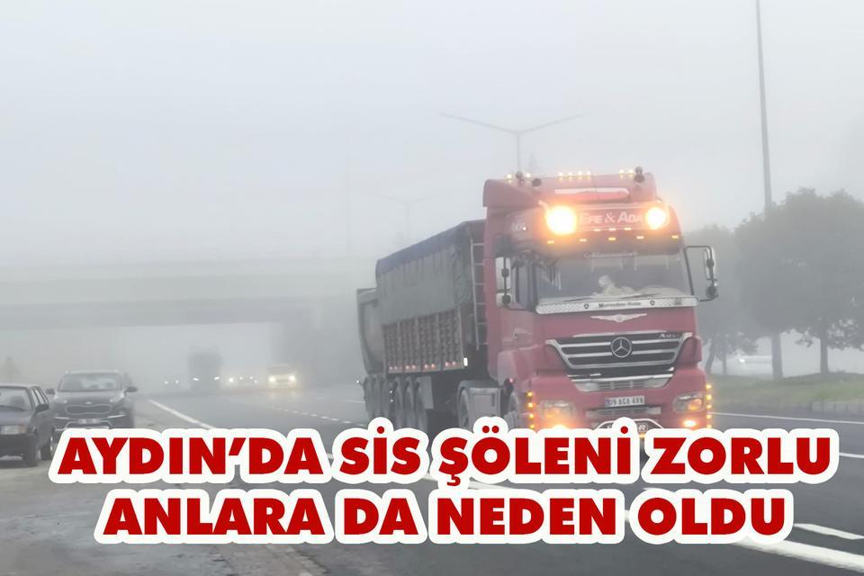 Aydın’da sis şöleni zorlu anlara da neden oldu