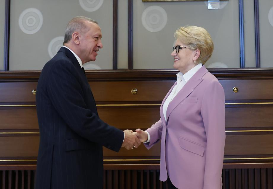 Erdoğan, Eski Başkan Akşener ile görüştü