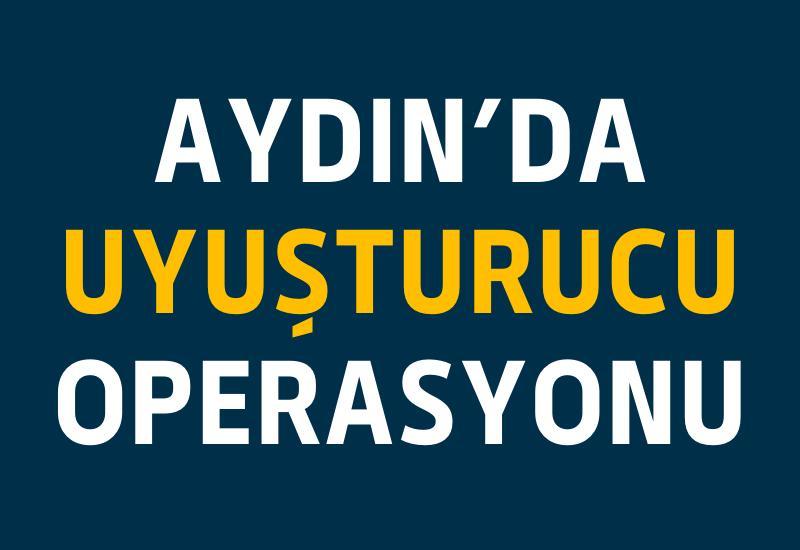 Aydın'da uyuşturucu operasyonu