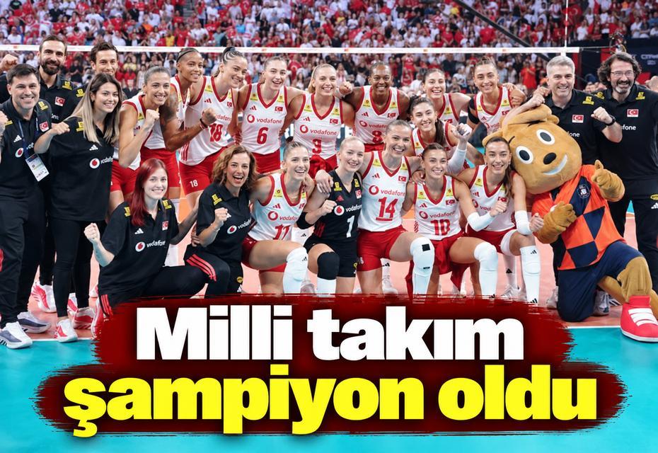 Milli takım şampiyon oldu