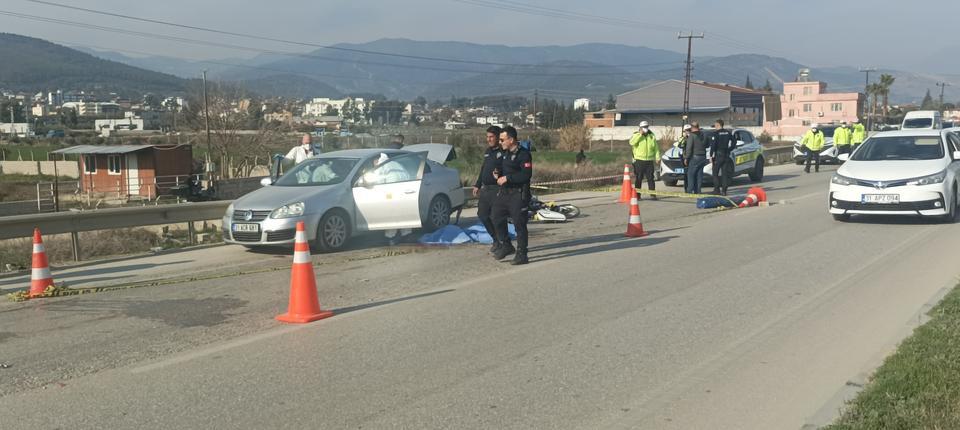 Motosiklet sürücüsü kazada hayatını kaybetti