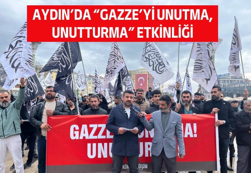 Aydın’da “Gazze’yi Unutma, Unutturma” etkinliği