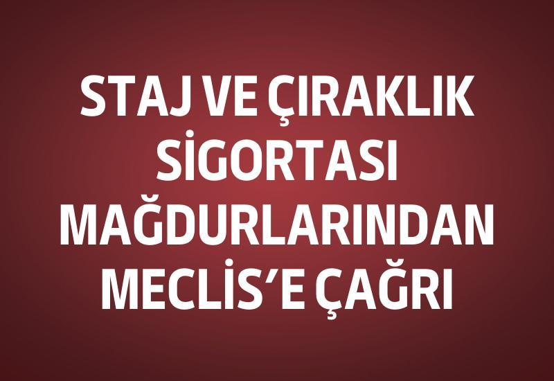 Staj ve Çıraklık Sigortası Mağdurlarından Meclis’e çağrı