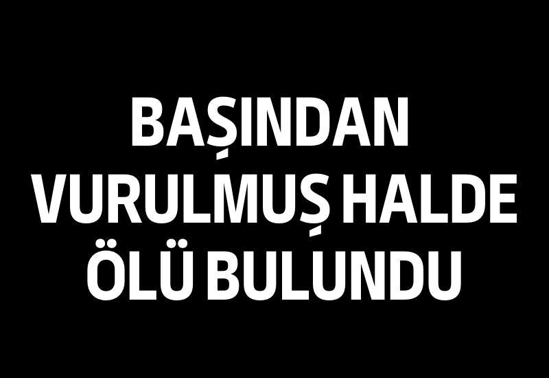 Başından vurulmuş halde ölü bulundu