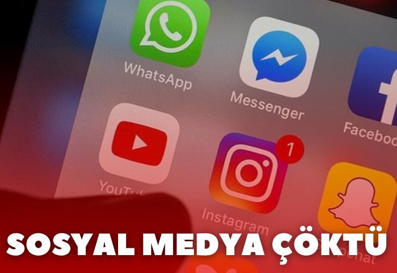 Sosyal medya çöktü