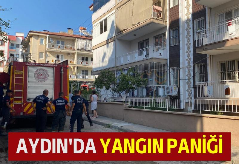 Aydın'da yangın paniği
