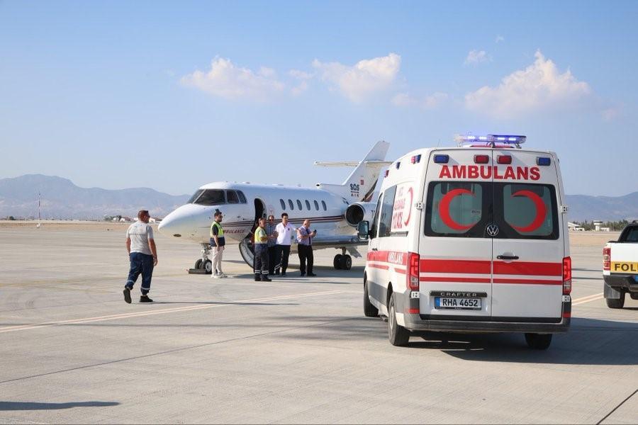 Girne’deki gemi kazasından kurtulan hamile kadın Kocaeli’ye nakledildi
