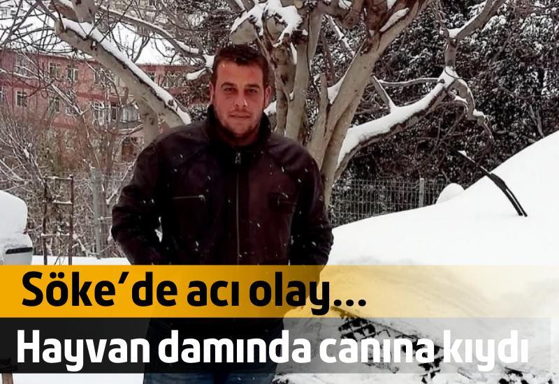 Söke'de acı olay... Hayvan damında canına kıydı