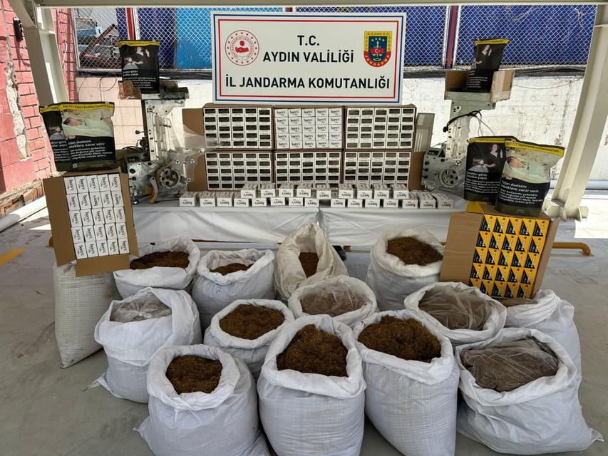 Aydın'da 250 kilogram kaçak tütün ele geçirildi