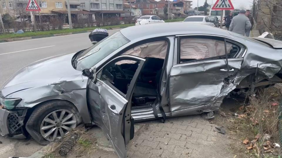 Samsun'da trafik kazası: 3 yaralı