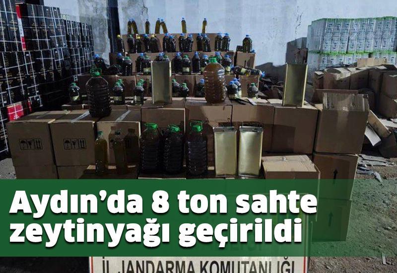 Aydın’da 8 ton sahte zeytinyağı geçirildi