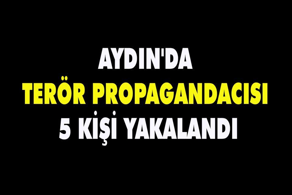 Aydın'da terör propagandacısı 5 kişi yakalandı