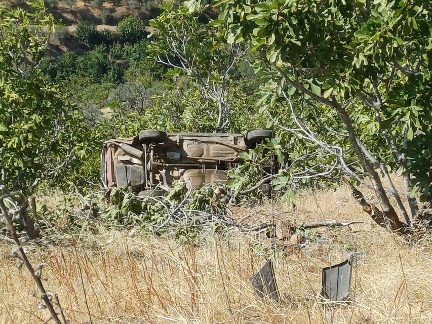 KÖŞK'TE OTOMOBİL UÇURUMA YUVARLANDI: 1 ÖLÜ