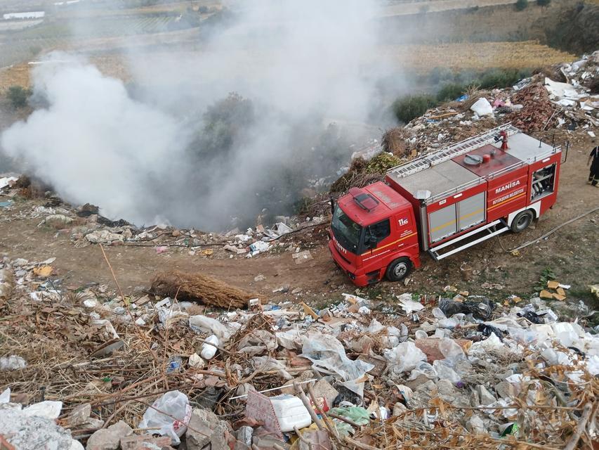 Çöplükte çıkan yangın söndürüldü